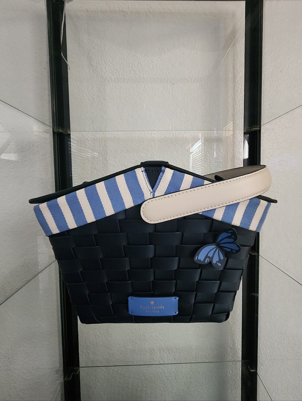 Kate Spade Butterfly Wicker Basket Crossbody